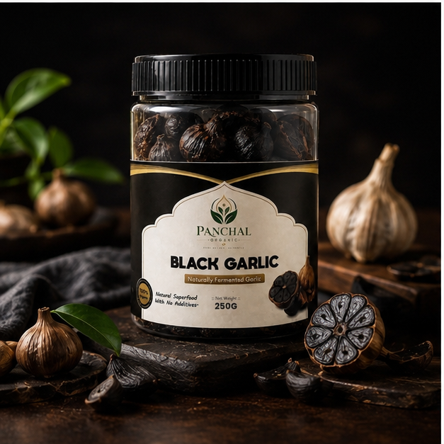 Panchal Organic Premium Fermented Black Garlic 250g