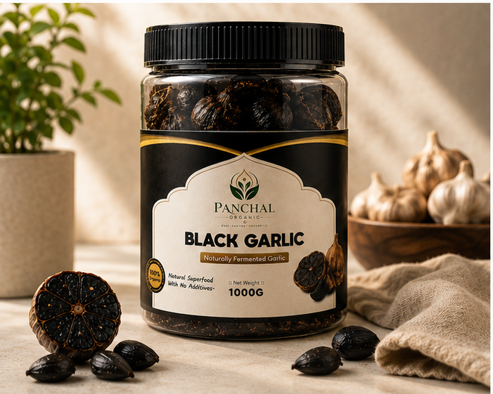 Panchal Organic Premium Fermented Black Garlic 1000G (1kg)