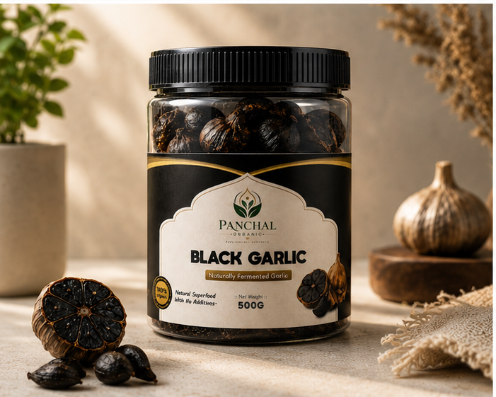 Panchal Organic Premium Fermented Black Garlic 500g