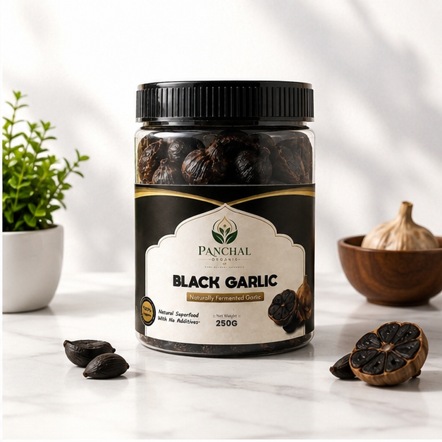 Panchal Organic Premium Fermented Black Garlic 250g