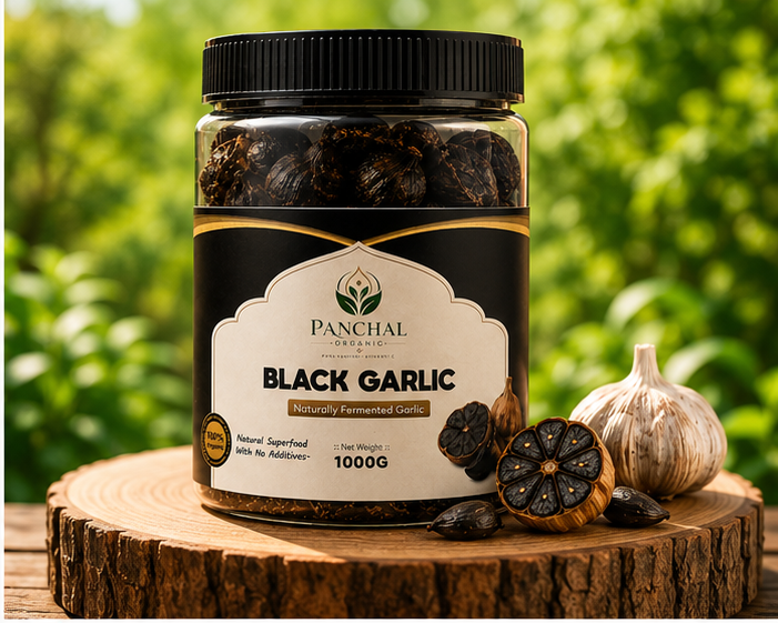 Panchal Organic Premium Fermented Black Garlic 1000G (1kg)