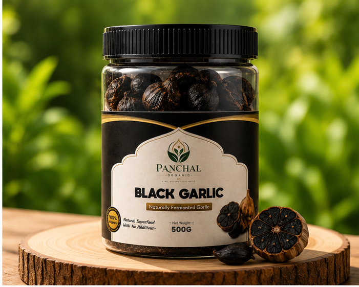 Panchal Organic Premium Fermented Black Garlic 500g