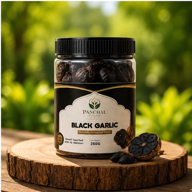 Panchal Organic Premium Fermented Black Garlic 250g