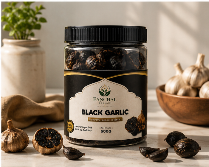 Panchal Organic Premium Fermented Black Garlic 500g